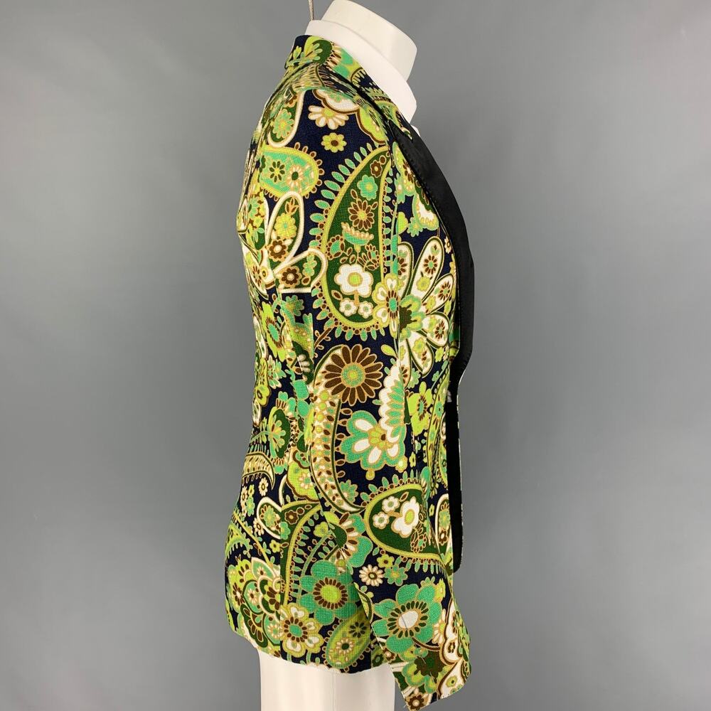 TOM FORD Size 34 Regular Multi-Color Black Paisley Viscose Sport Coat - Picture 3 of 9